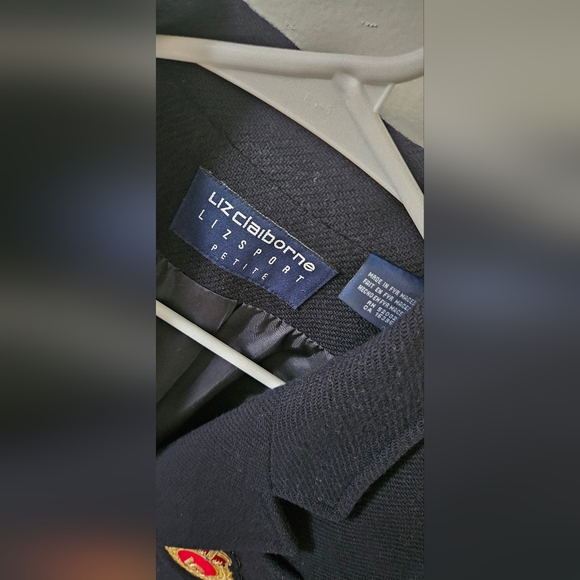 Liz Claiborne Navy Blazer - Picture 4 of 9